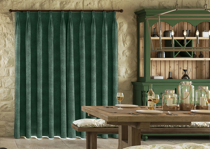 Florence Faux Suede, Fern Green - Made to Measure Curtains - Image 7